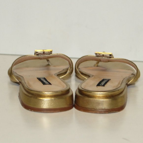 Gold Claudia Ciuti Gladiator w Snakeskin Sandal - Picture 5 of 8